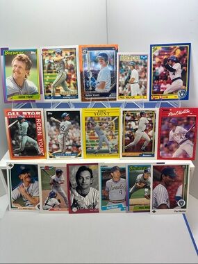 Robin Yount & Paul Molitor Brewers vintage lot of 16